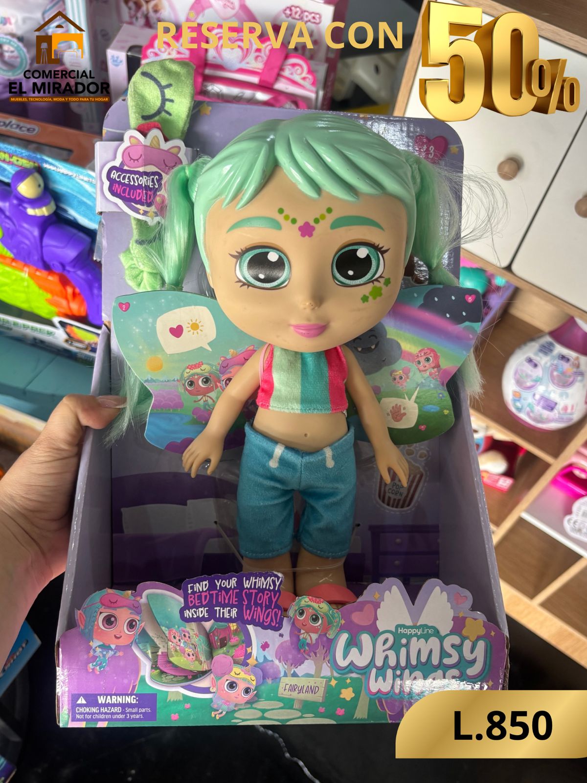 MUÑECA WHIMSY CON CUENTO