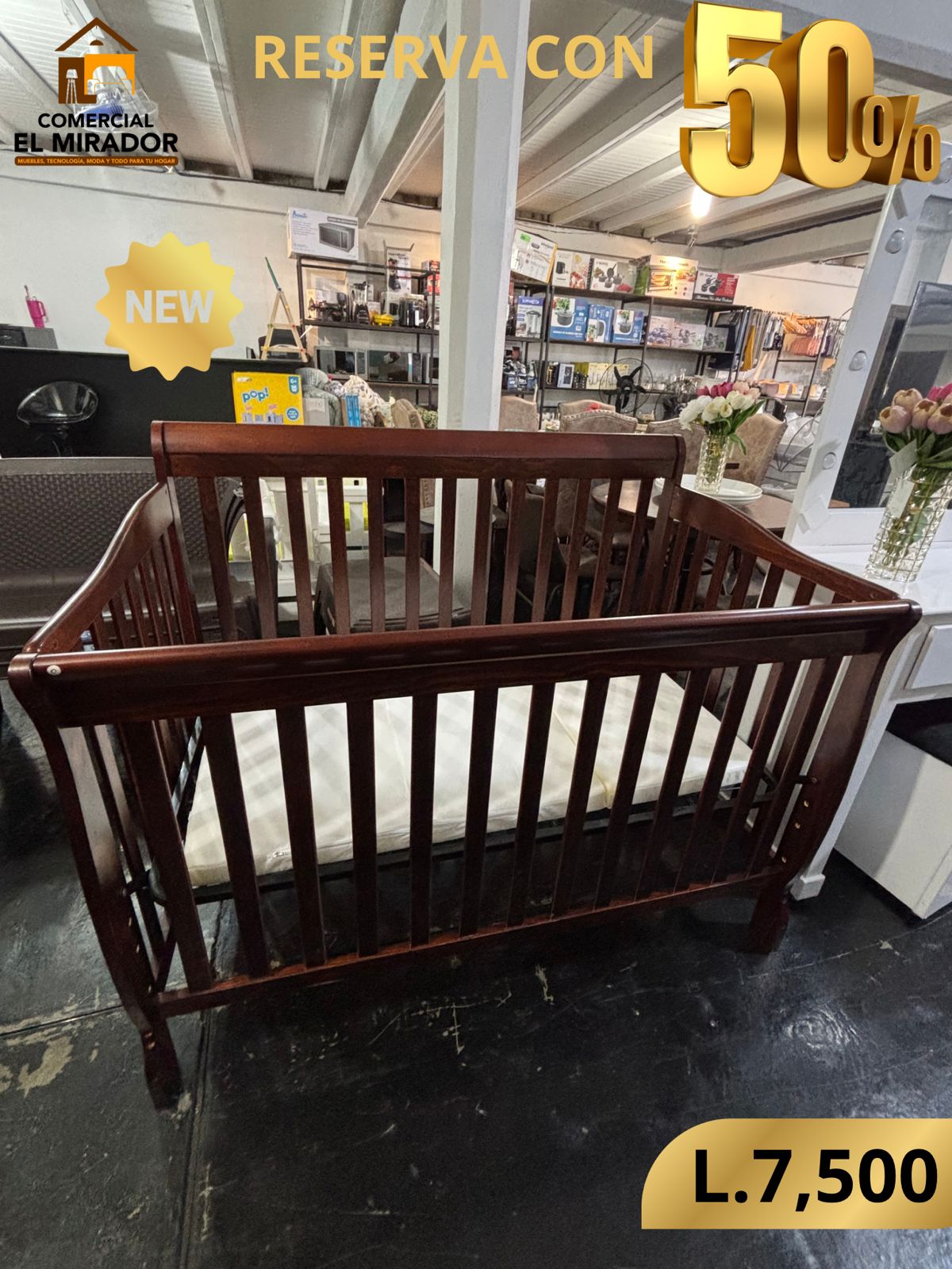 CUNA DE MADERA AJUSTABLE