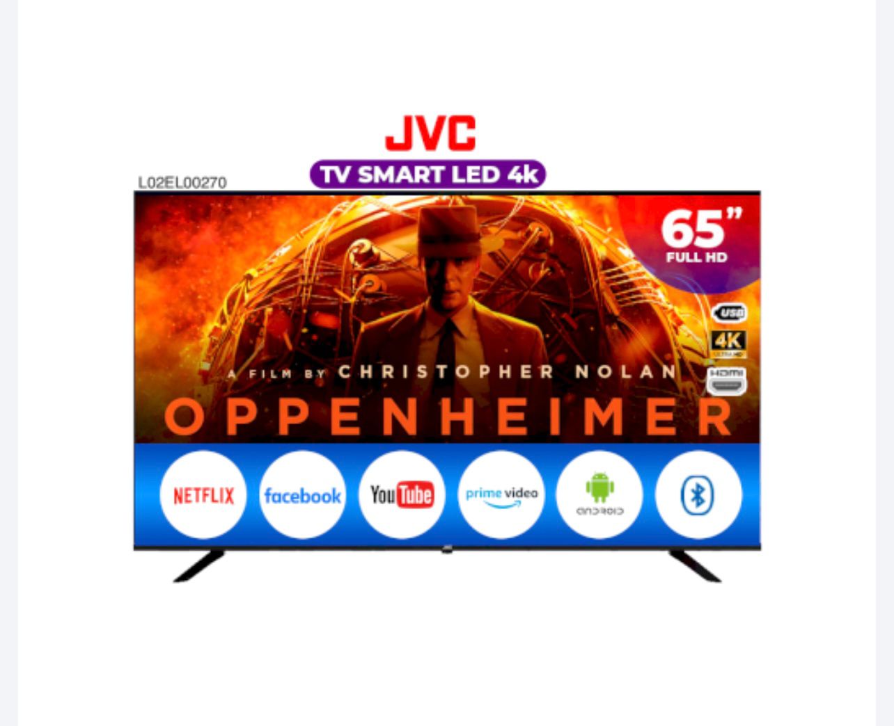 SMART TV JVC 65 PULGADAS 4K